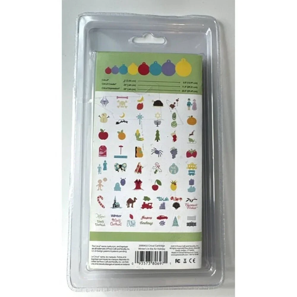 Cricut Winter's In The Air Holiday Sampler Cartridge Winter 2000432 NEW SEALED